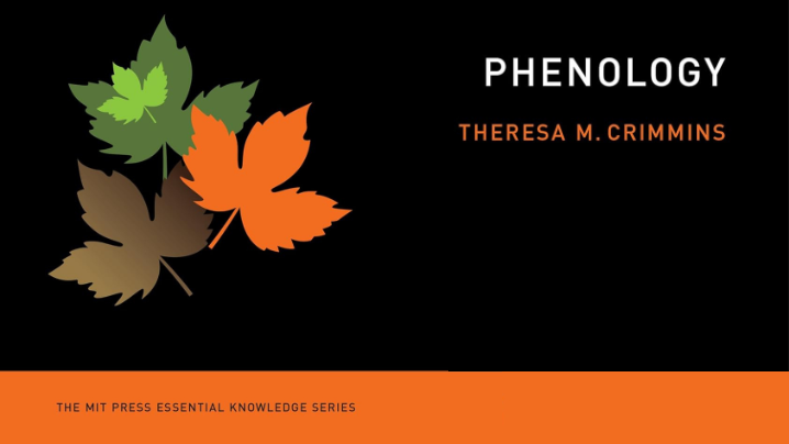 Phenology the book, cover with leaves